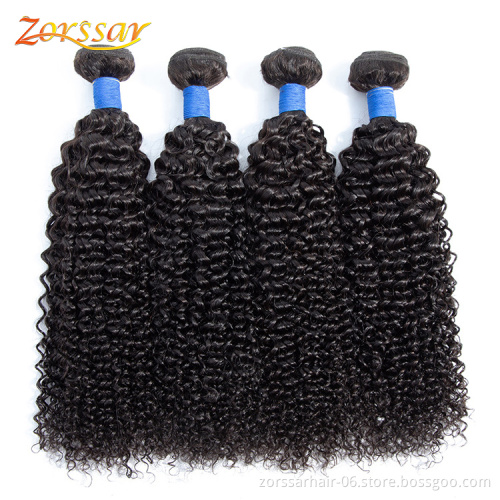 Unprocessed raw virgin human hair vendors wholesale curly packet hair with closure cheap remy brazilian human hair extensions